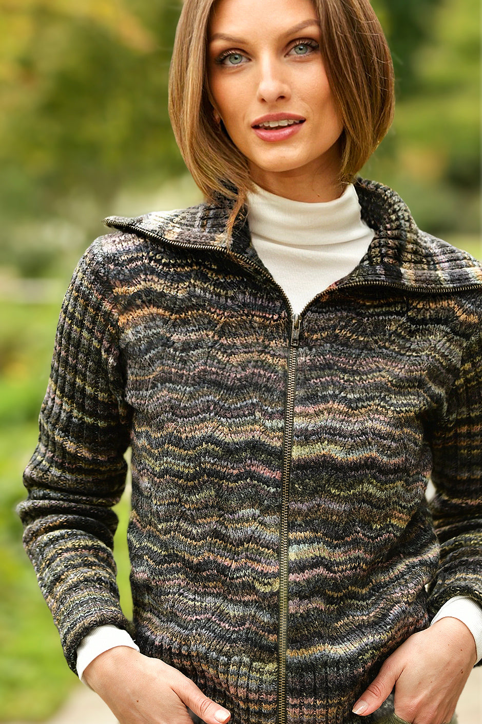 AUTUMN CASHMERE SPACE DYE SWEATER