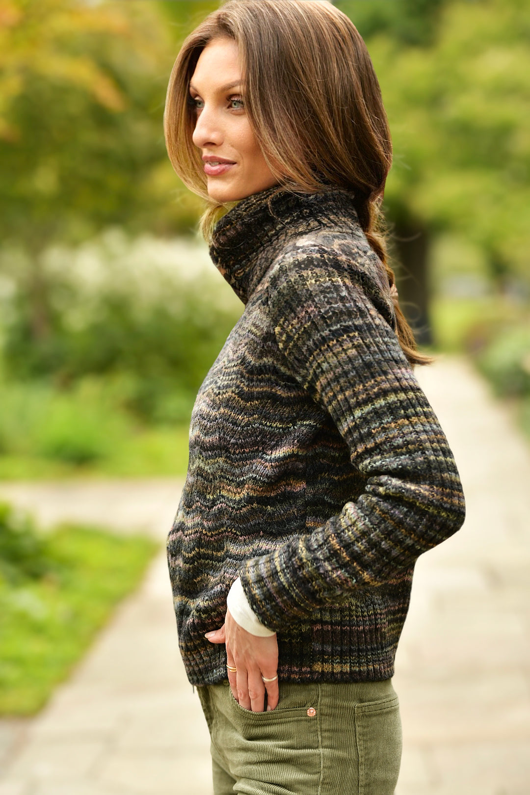 AUTUMN CASHMERE SPACE DYE SWEATER