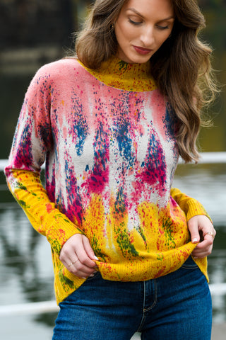 LISA TODD TECHNICOLOR SOLAR SWEATER