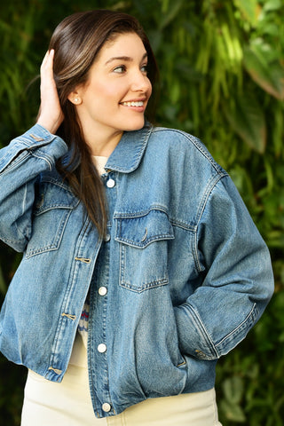 PISTOLA BIBI HEARTFELT JEAN JACKET