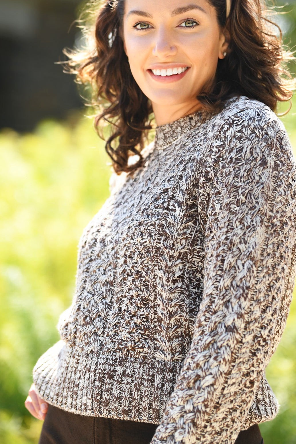 PISTOLA CHOCOLATE KNIT SWEATER
