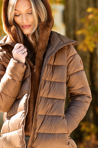 SAVE THE DUCK COPPER PUFFER COAT