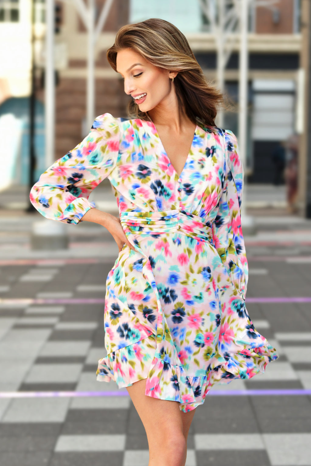 SHOSHANNA WEEZIE FLORAL DRESS