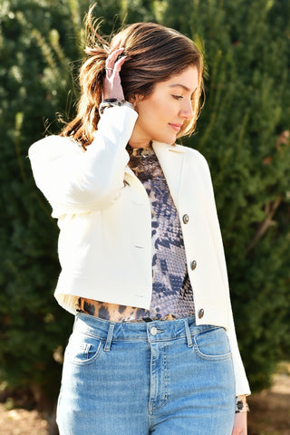 ELLIOTT LAUREN WHITE JACKET