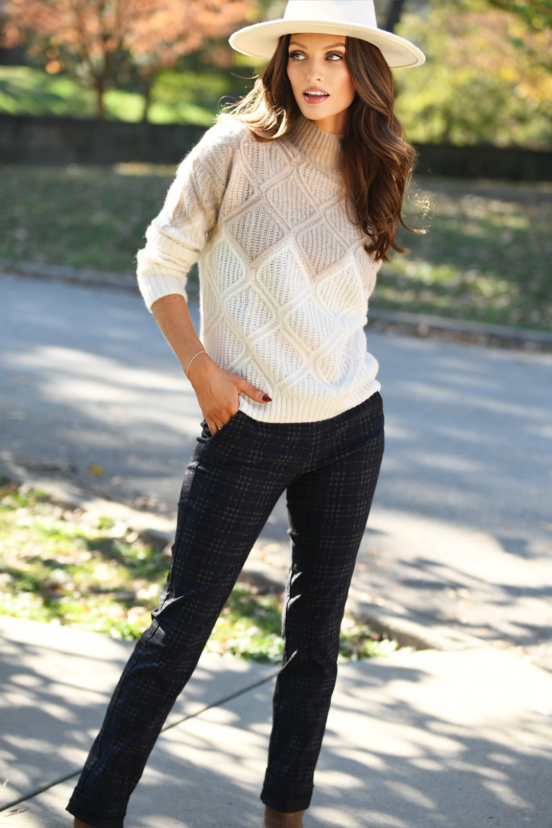 KOKUN JUTE & CREAM CASHMERE SWEATER