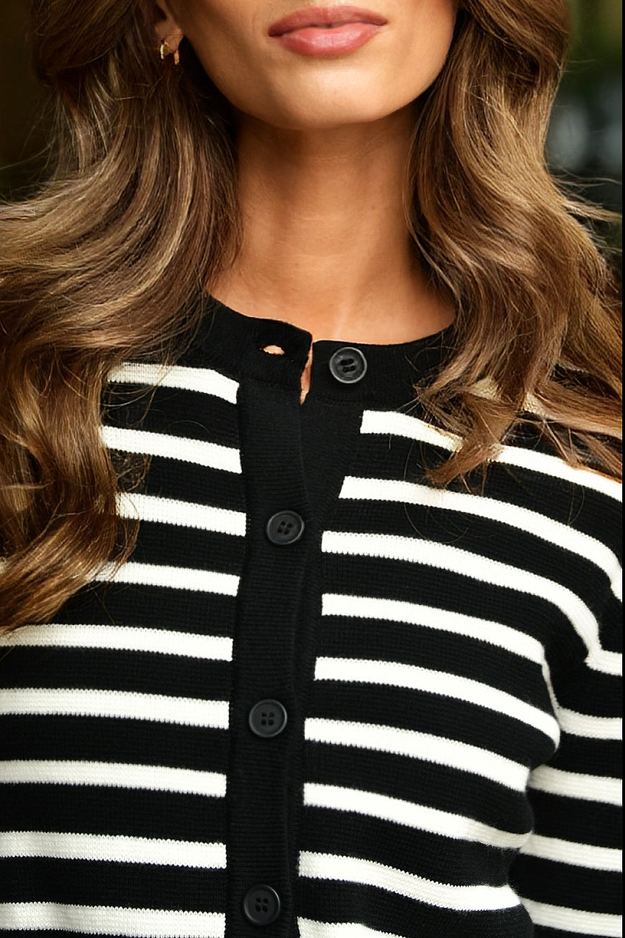 JACK & JO STRIPE CARDIGAN