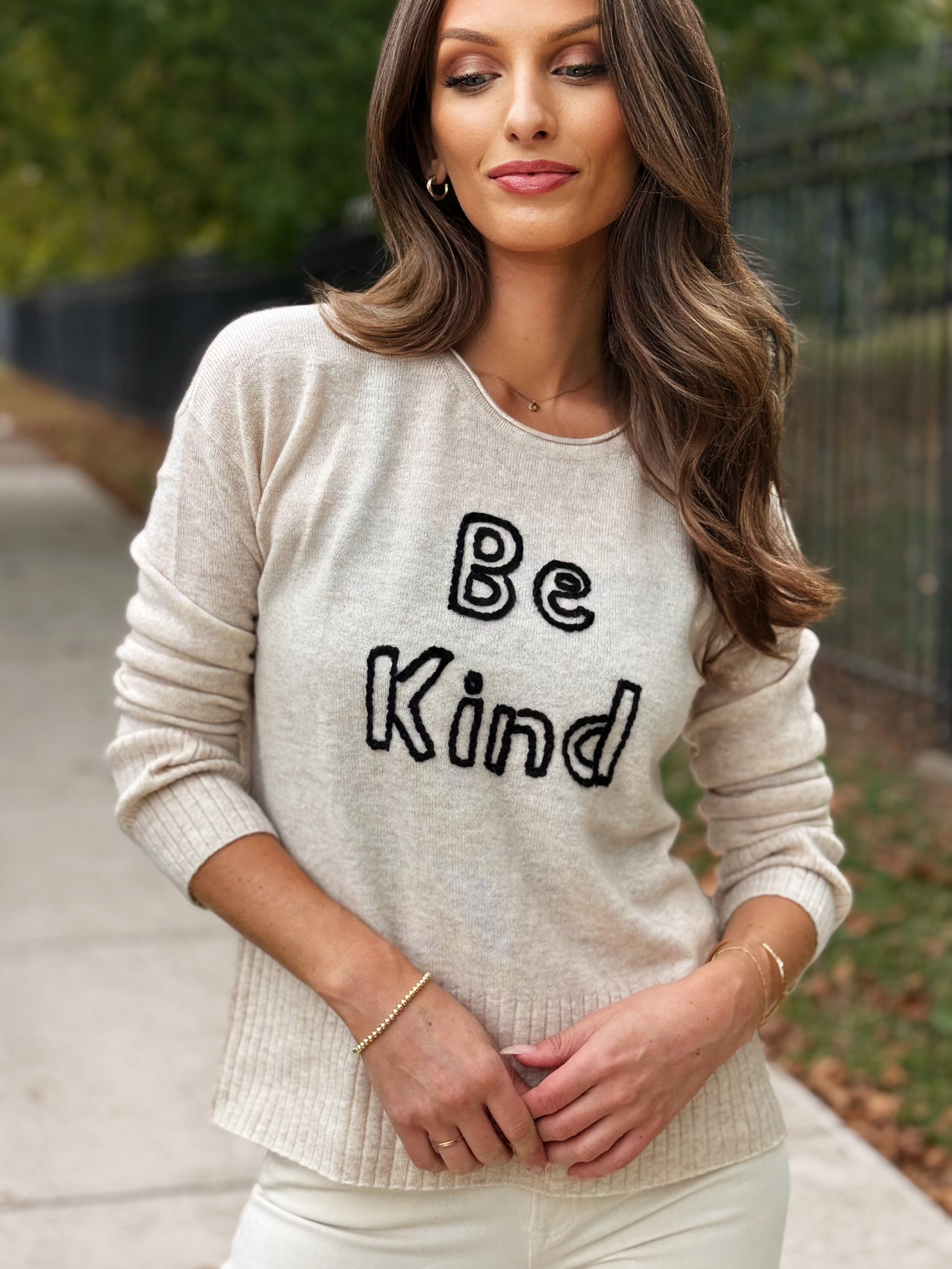 LISA TODD 'BE KIND' SWEATER