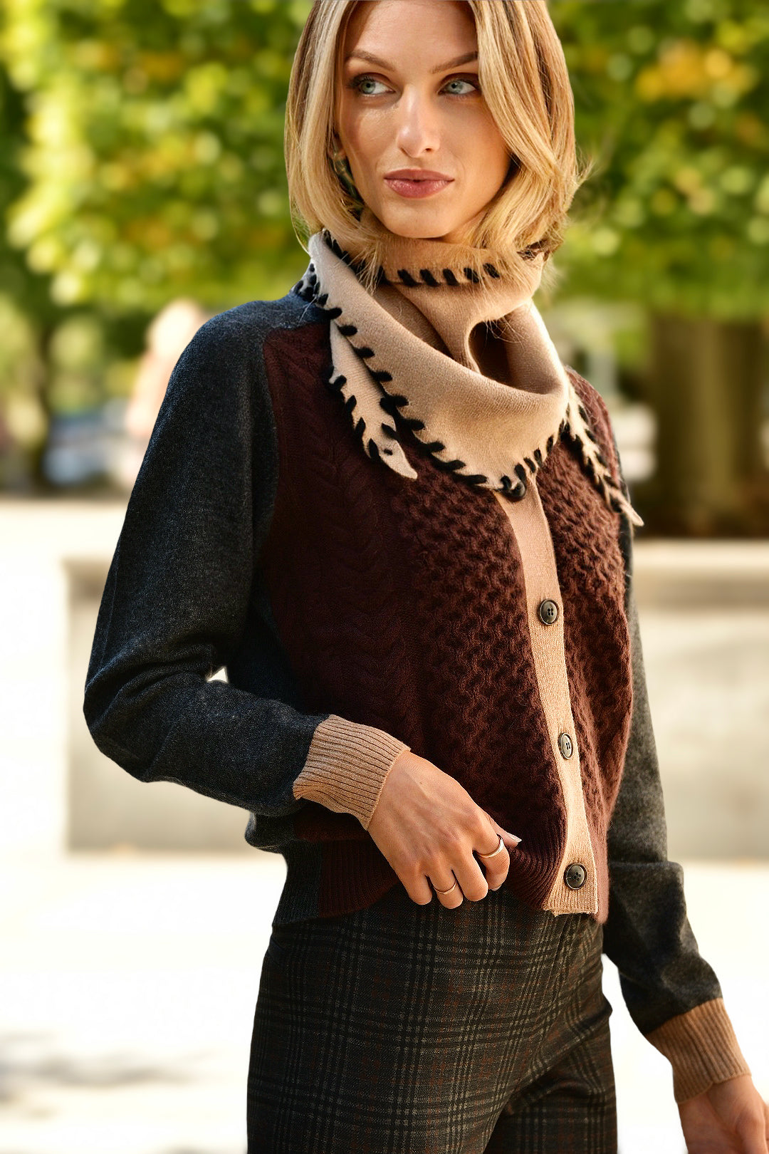 &ISLA CHOCOLATE CARDIGAN