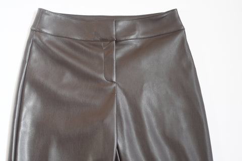 DREW RILEY CHOCOLATE FAUX LEATHER PANT