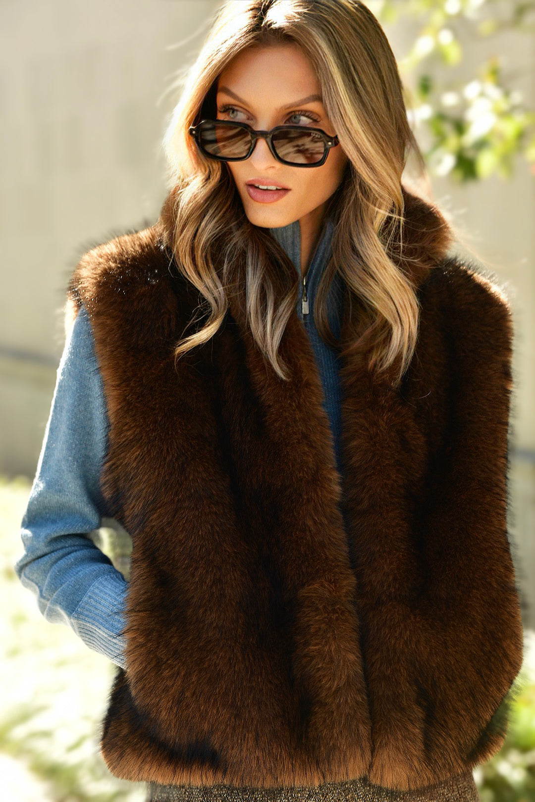 GENERATION LOVE FAUX FUR VEST