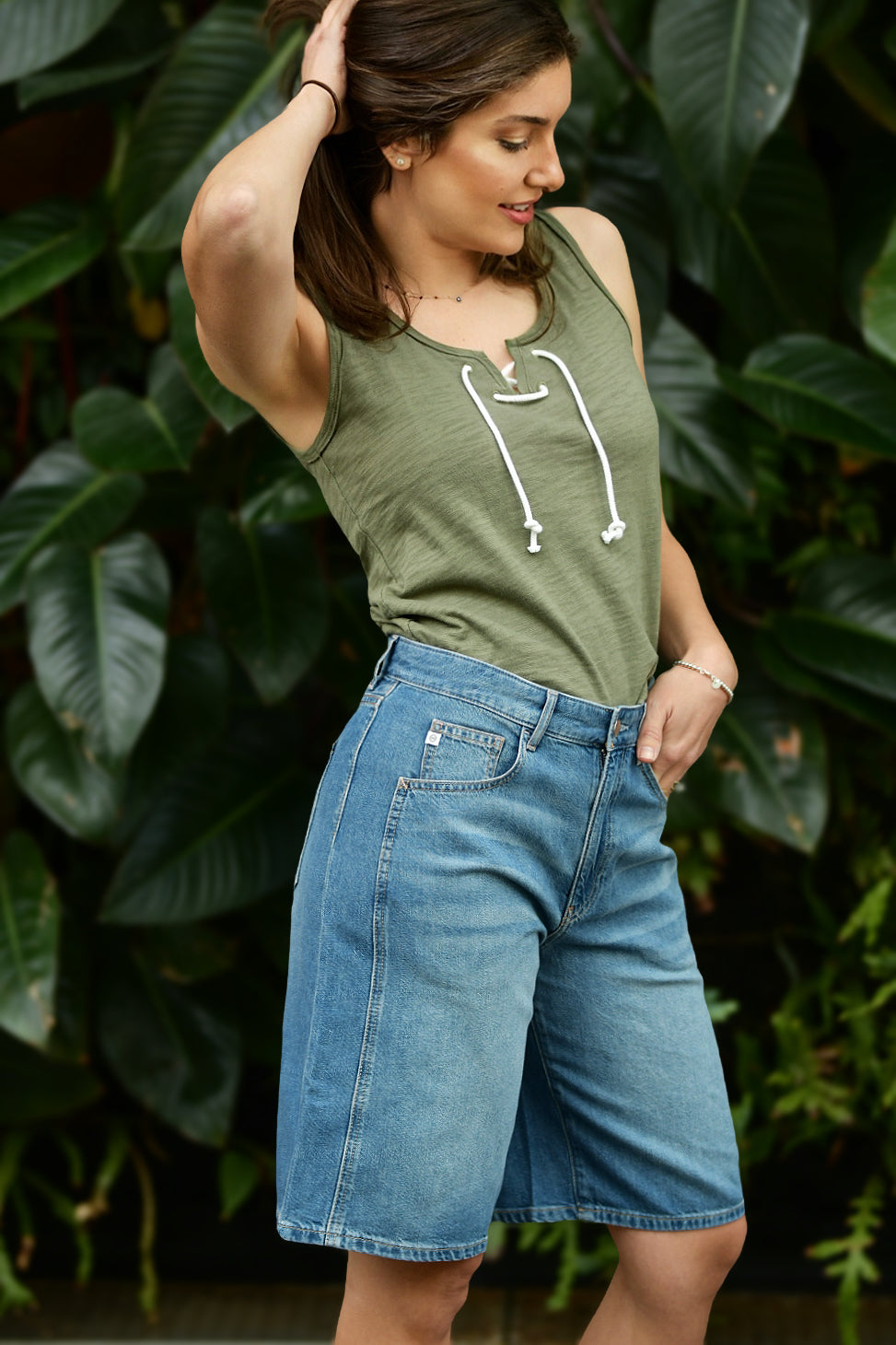 AG THALIA WIDE LEG BERMUDA SHORT