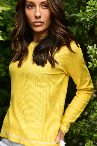 ELLIOTT LAUREN WAFFLE KNIT TEE