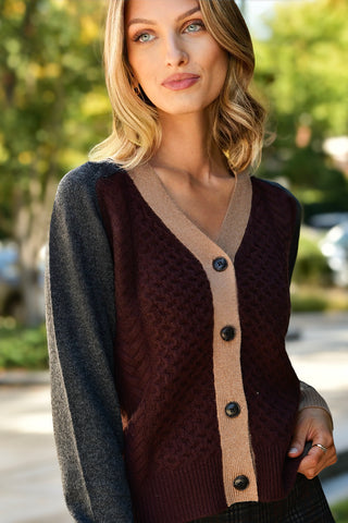 &ISLA CHOCOLATE CARDIGAN