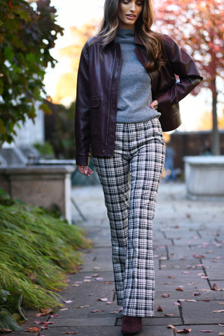 PEACE OF CLOTH JESSE HERRINGBONE FLARE PANT