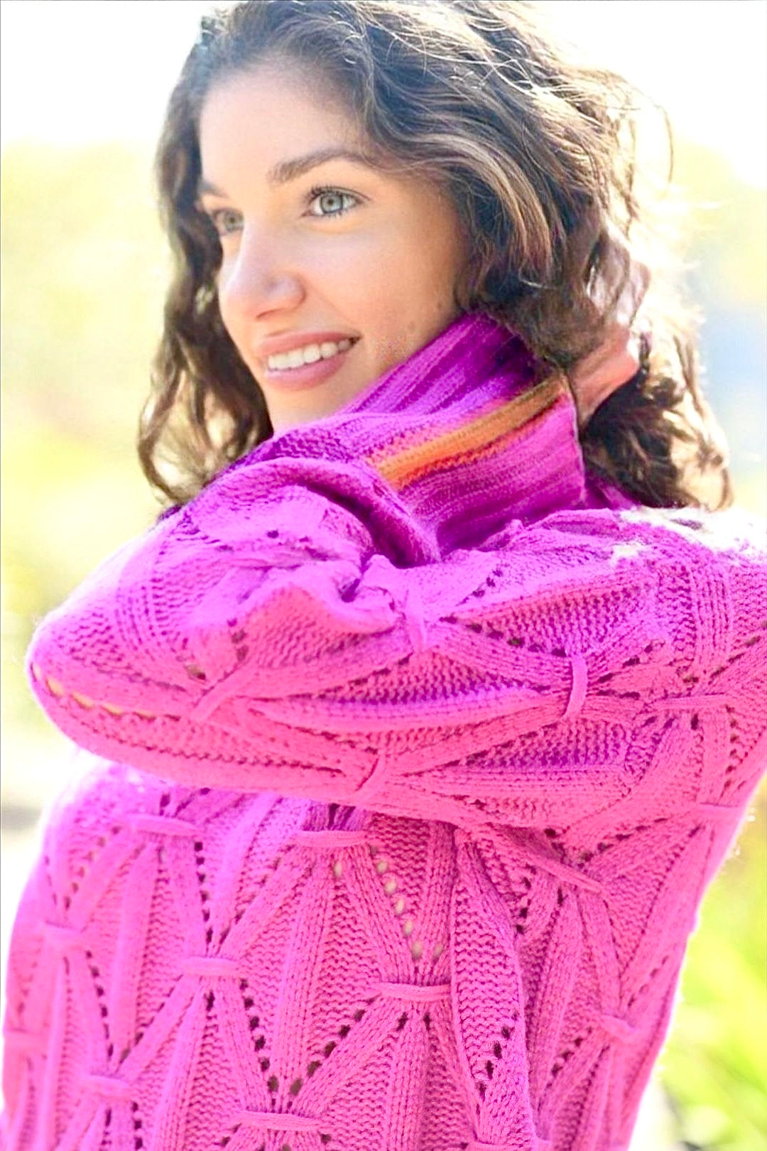 LISA TODD STAND OUT ORCHID SWEATER