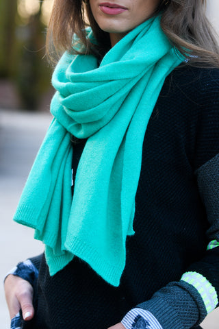 HIGHLAND GREEN CASHMERE SCARF