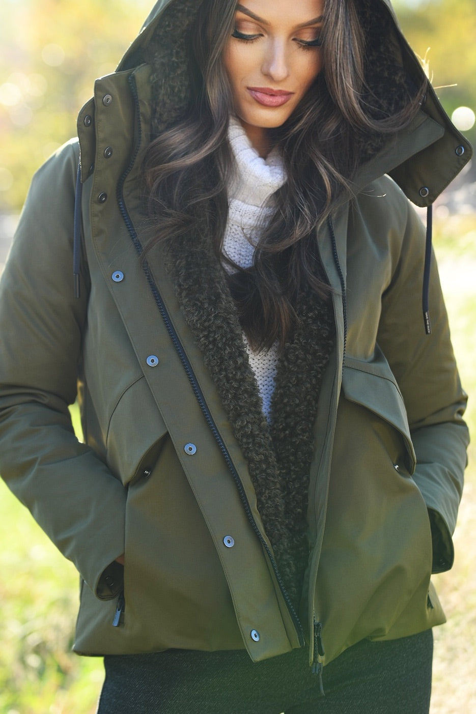 SAVE THE DUCK MILITARY MOSS PARKA