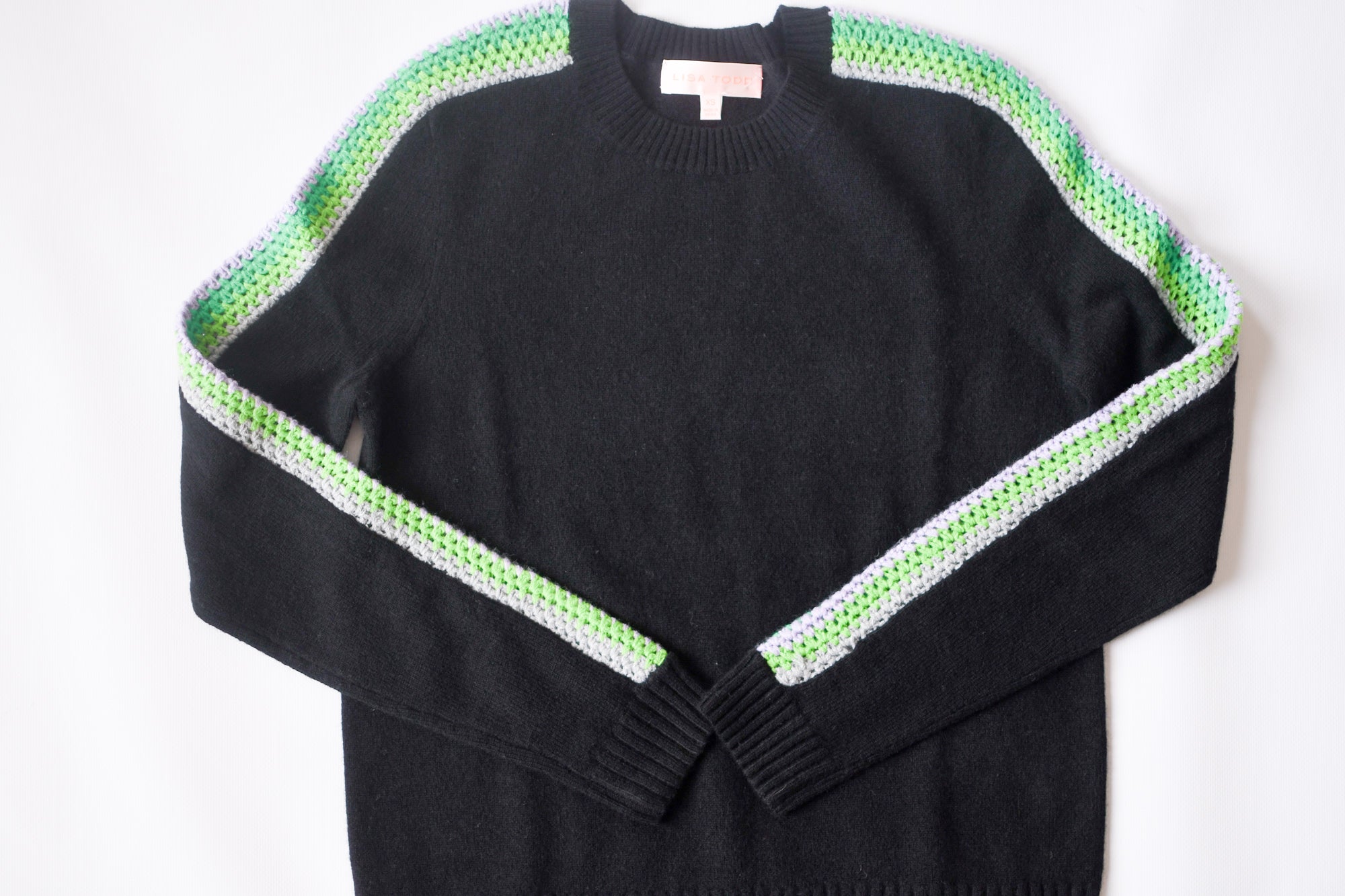 LISA TODD LINKED IN ONYX SWEATER