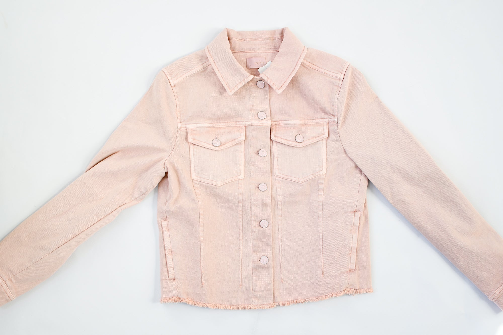 ECRU FRAY ROSE JACKET