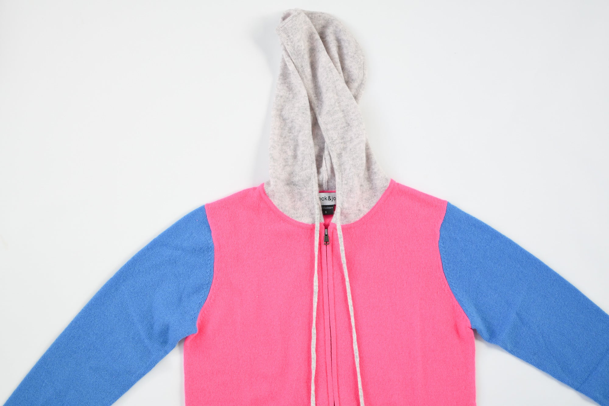 JACK & JO COLOR BLOCK ZIP HOODIE
