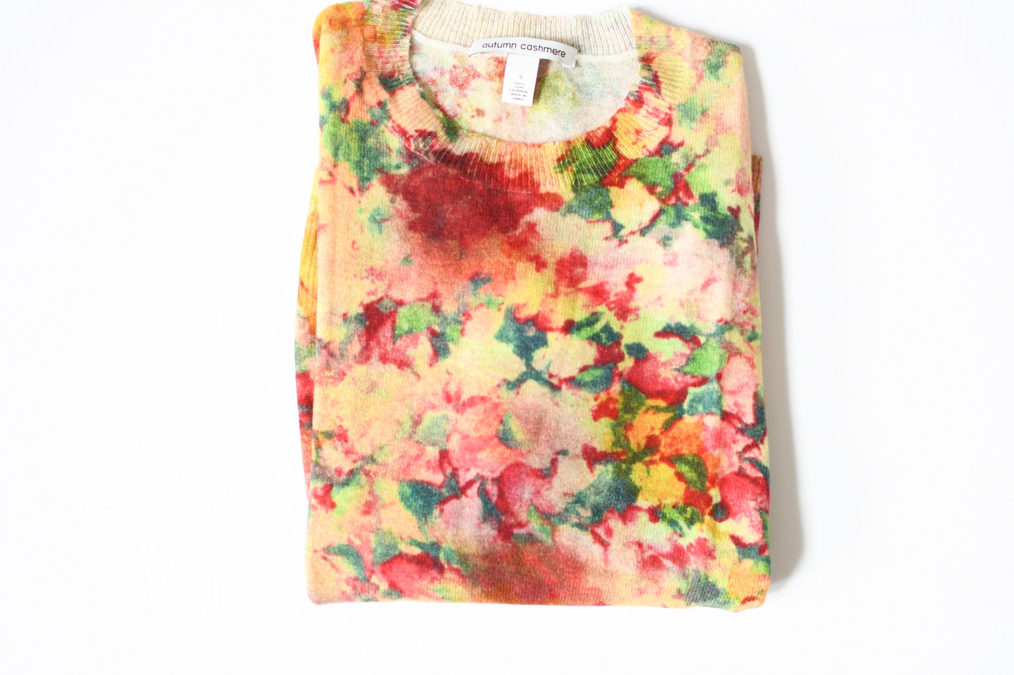 AUTUMN CASHMERE PAPRIKA FLORAL SWEATER