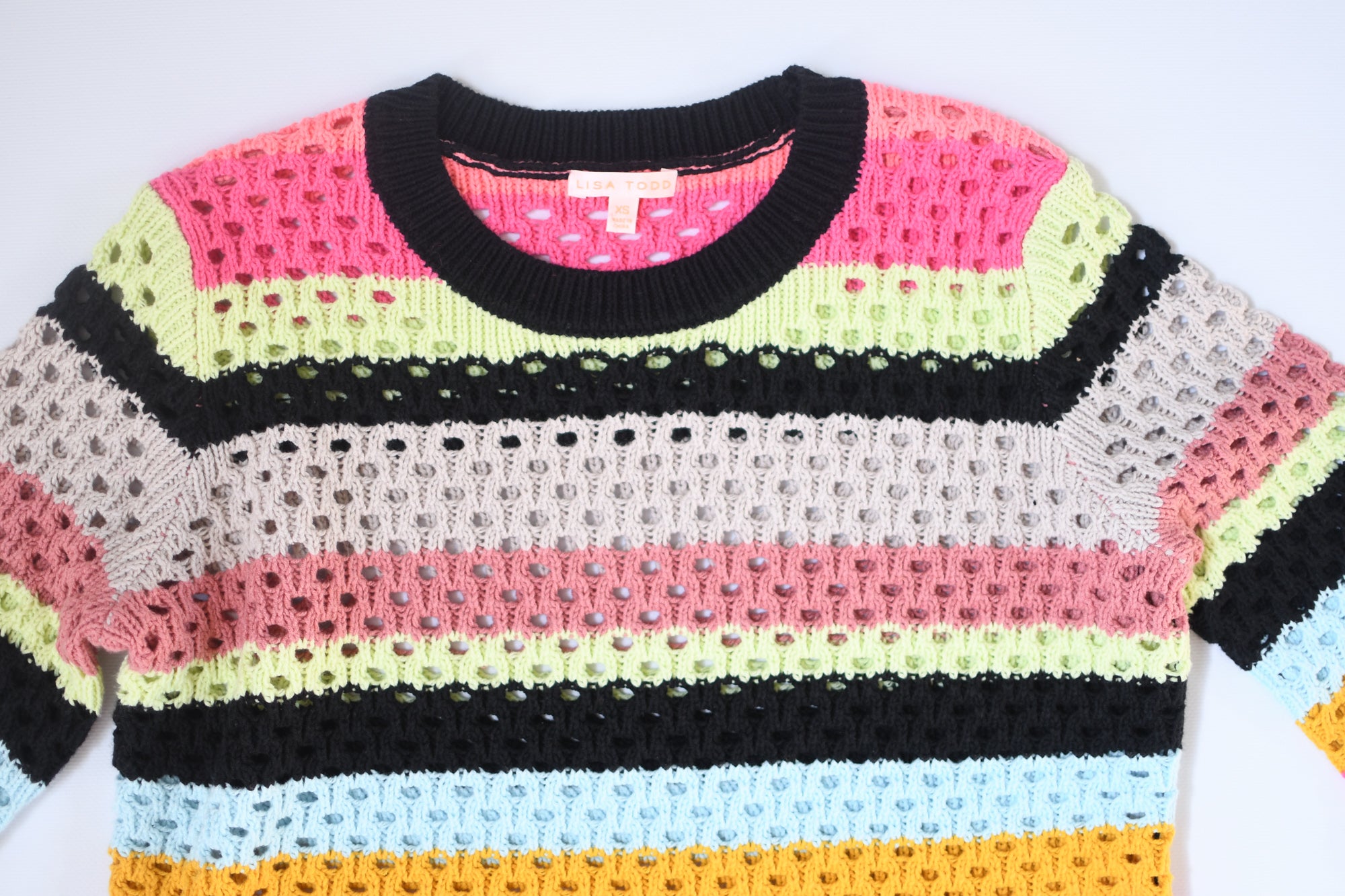 LISA TODD HYPER STRIPE OUT SWEATER