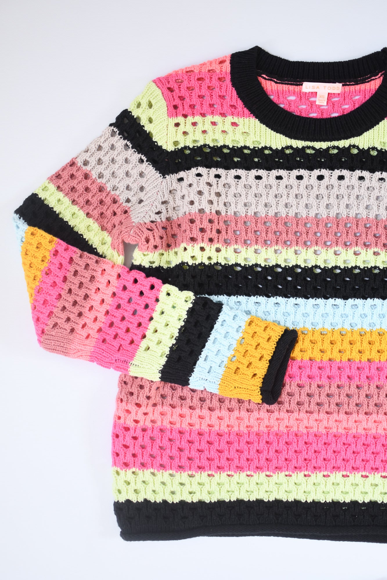 LISA TODD HYPER STRIPE OUT SWEATER