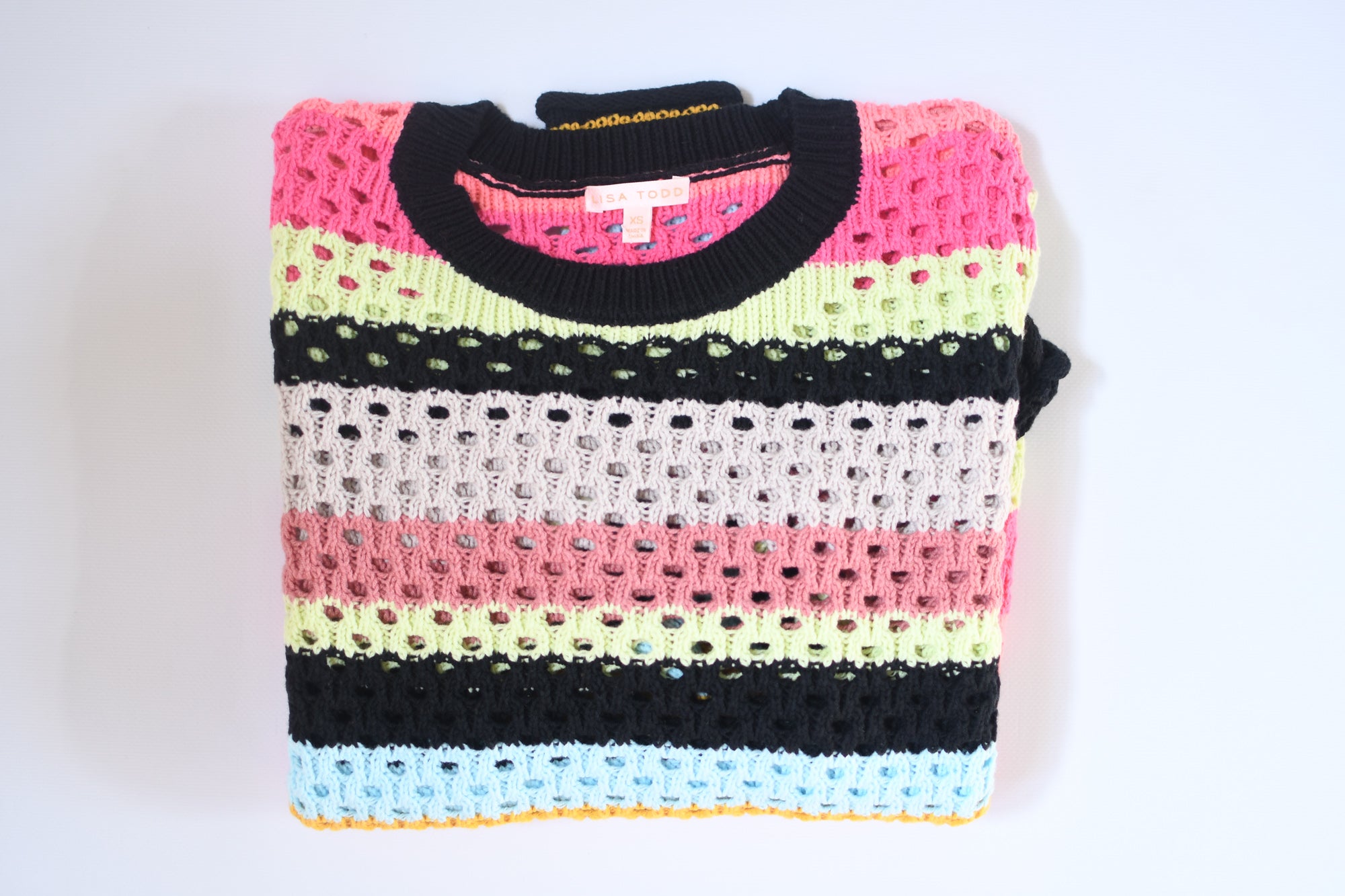 LISA TODD HYPER STRIPE OUT SWEATER