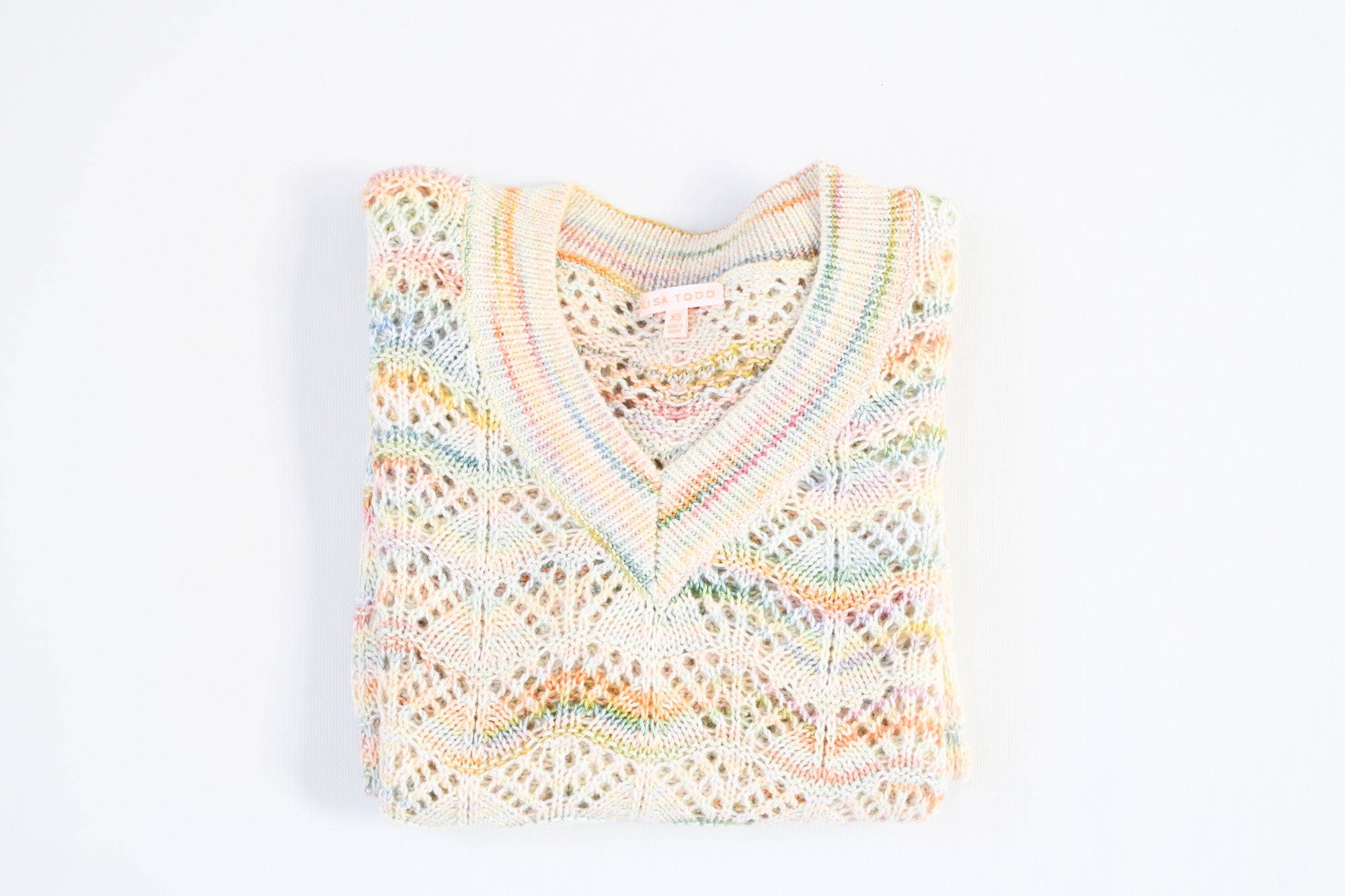 LISA TODD DREAM WEAVER MULTI COLOR SWEATER