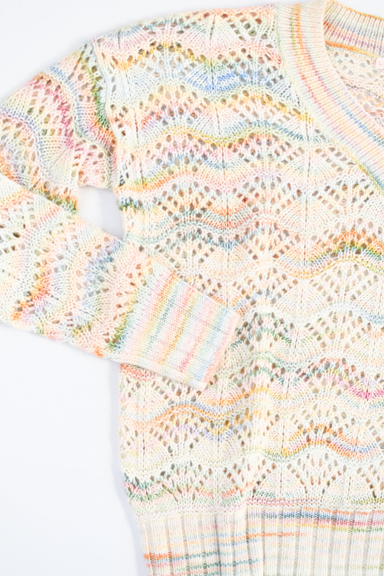 LISA TODD DREAM WEAVER MULTI COLOR SWEATER