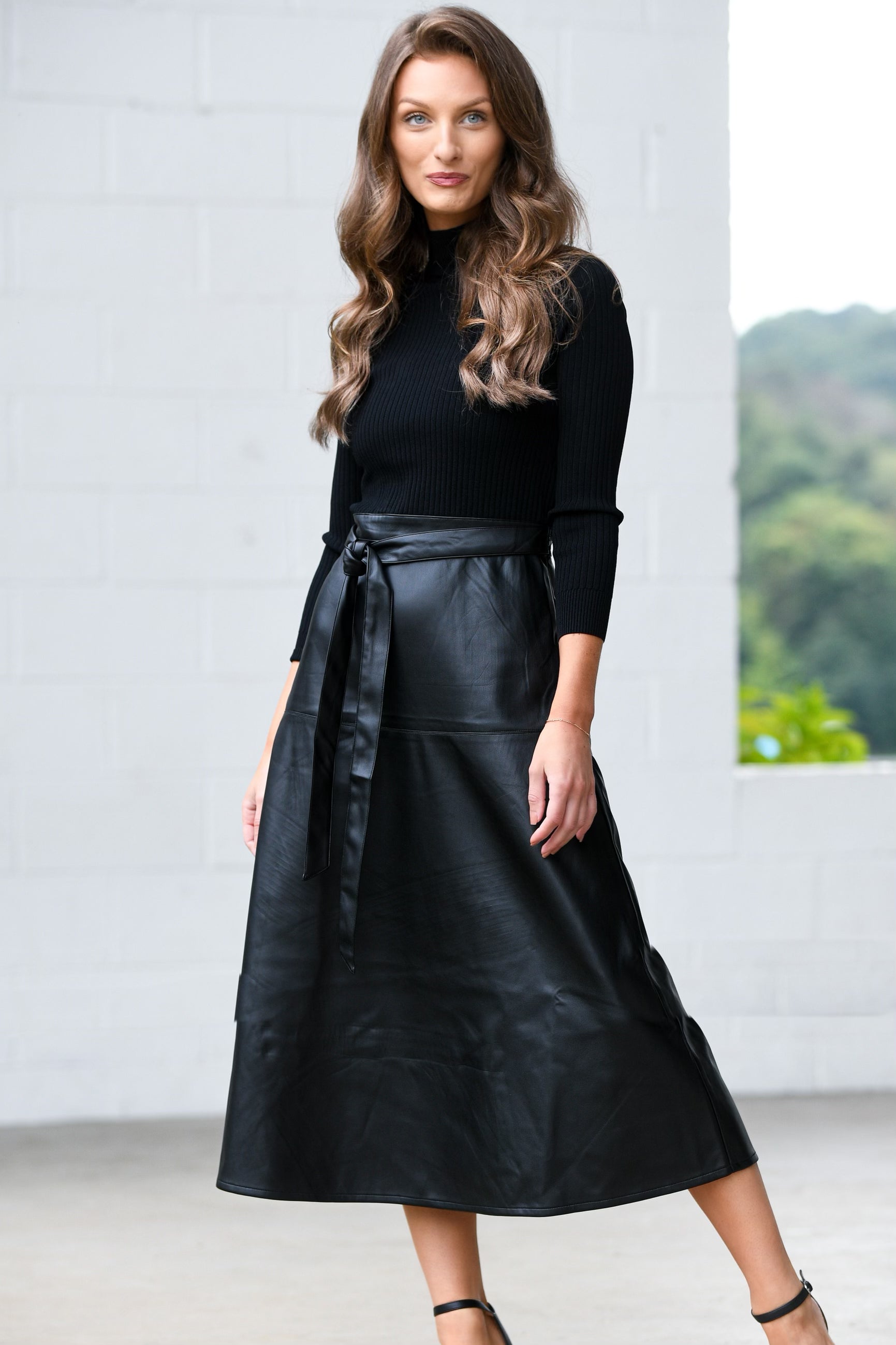 SHOSHANNA BLACK READE DRESS
