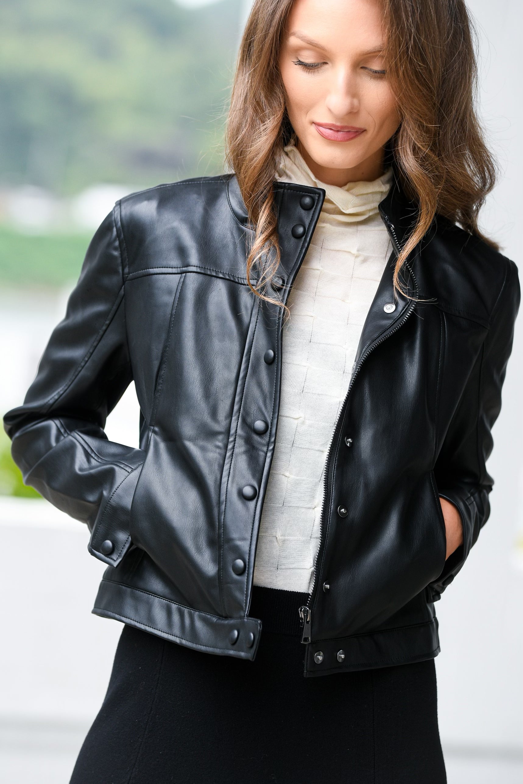 ELLIOTT LAUREN FAUX LEATHER JACKET