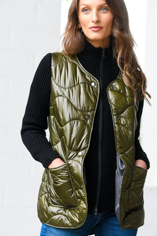 PEACE OF CLOTH QUILTED OLIVE JACKET