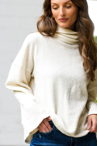 STATESIDE CREAM TURTLENECK SWEATER
